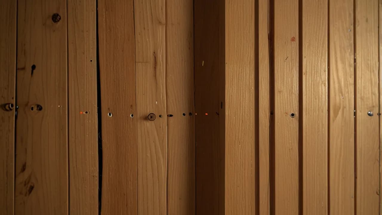 Jak zrobić ściankę działową z drewnianych listew - poradnik DIY