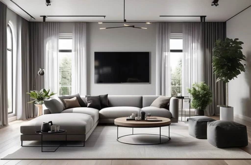 Jak kreatywnie urządzić wnętrze z dwoma oknami na jednej ścianie